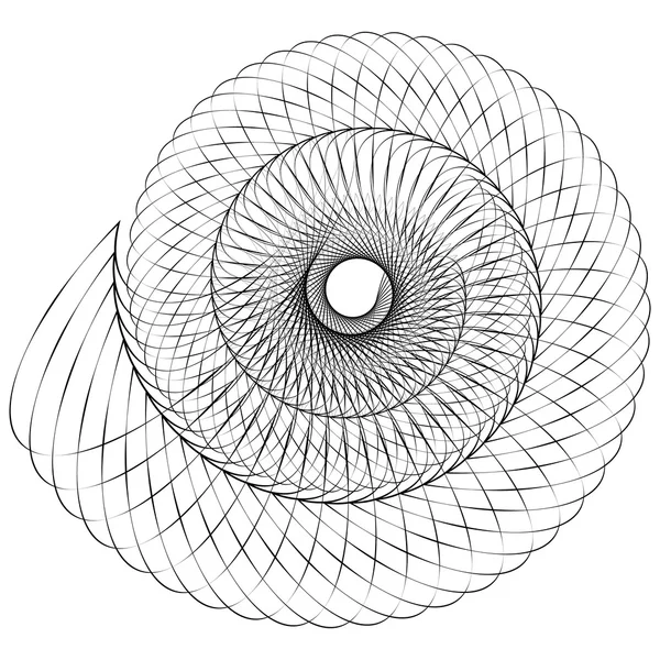 Геометричний абстрактний спіральний елемент — стоковий вектор