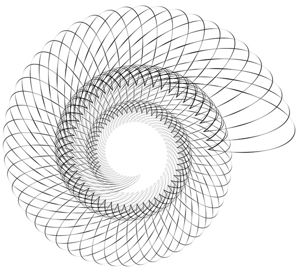 Elemento espiral abstrato geométrico — Vetor de Stock