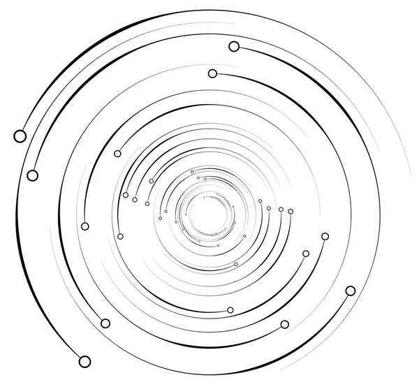 Elemento geometrico con cerchi — Vettoriale Stock