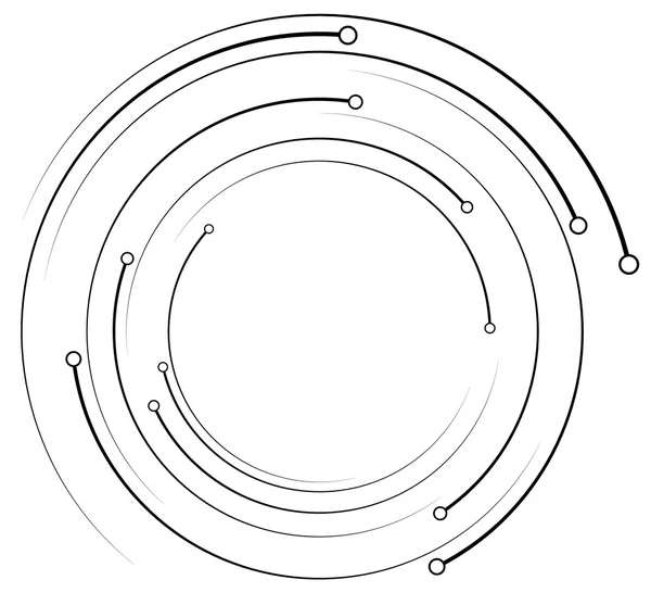 Geometrische element met cirkels — Stockvector