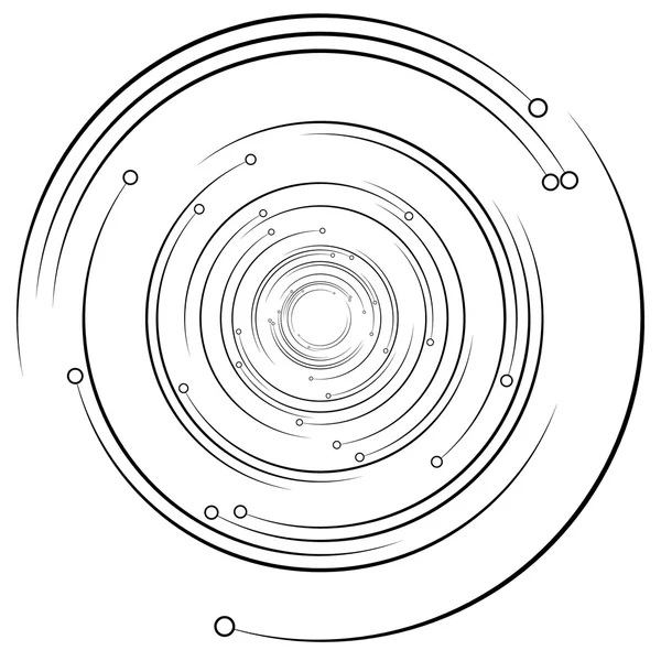 Geometric element with circles — Stock Vector