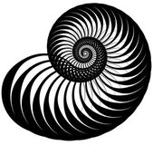 Csiga, helix készült forgó körök