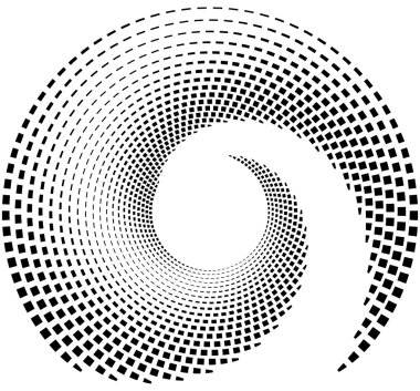 Dikdörtgenlerin içe sarmal.