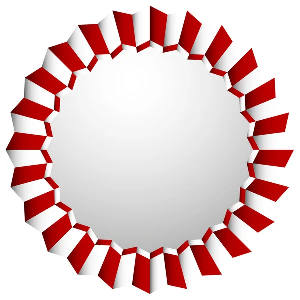 Zigzag rosette, badge — Stock Vector