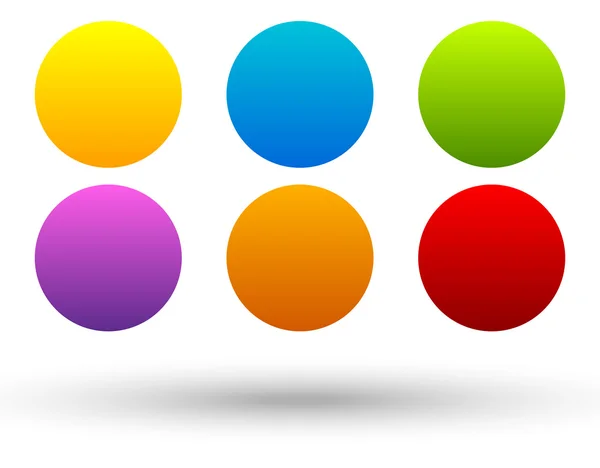 Coloré, bouton vif, fonds de bannière — Image vectorielle