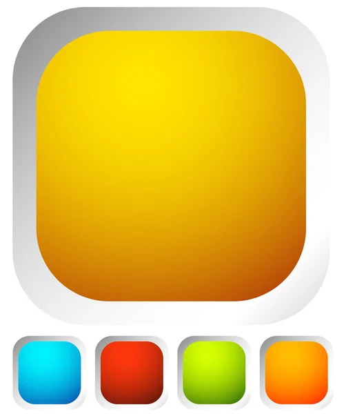 Fond de bouton arrondi coloré — Image vectorielle
