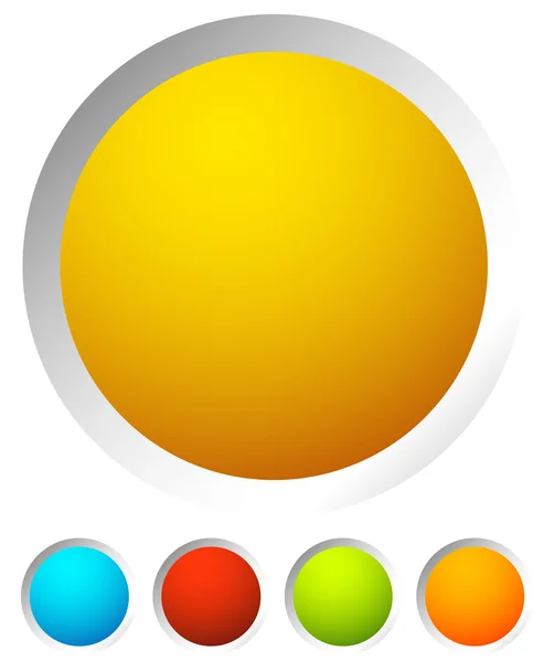 Renkli yuvarlak düğme arka planı — Stok Vektör