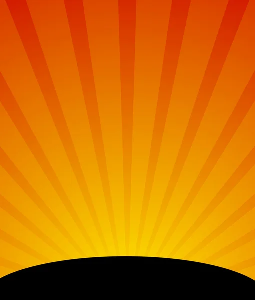 Coup de soleil, fond d'étoile . — Image vectorielle