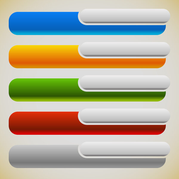 Two part banners, buttons