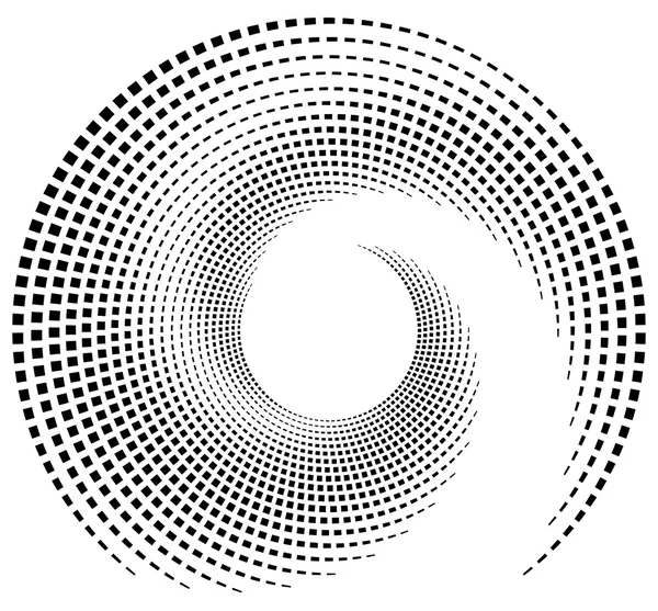 Inåtgående spiral av rektanglar. — Stock vektor