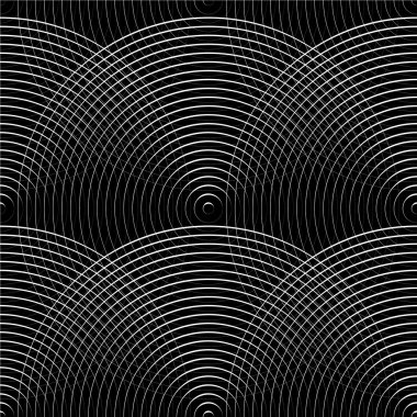 Çemberler Dikişsiz tek renkli desen.