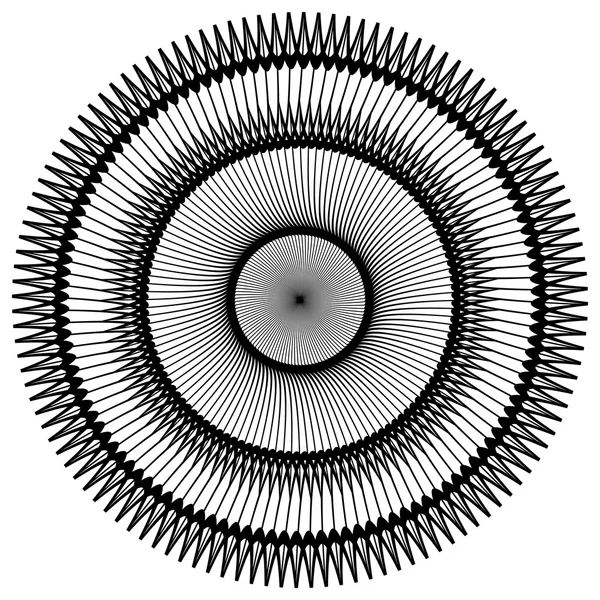 Soyut geometrik döngüsel öğe. — Stok Vektör