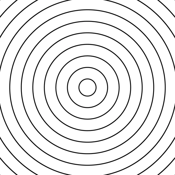 Concentric circles pattern. — Stock Vector