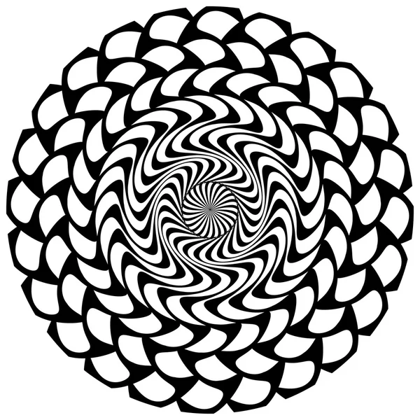Élément géométrique circulaire abstrait . — Image vectorielle