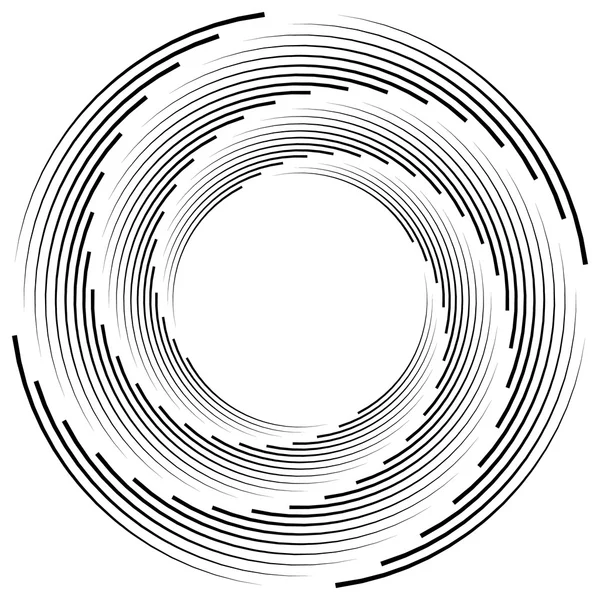 Espiral monocromática abstrata —  Vetores de Stock