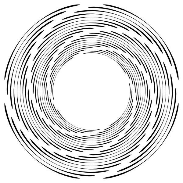 Spirale monochrome abstraite — Image vectorielle