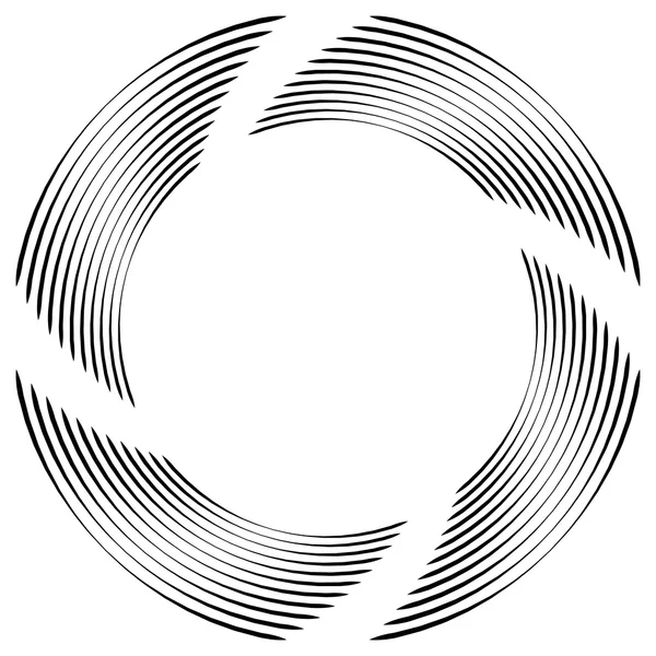 Spirale astratta monocromatica — Vettoriale Stock