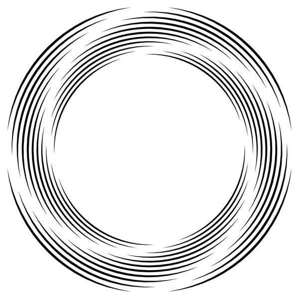 Abstract monochrome spiral — Stock Vector