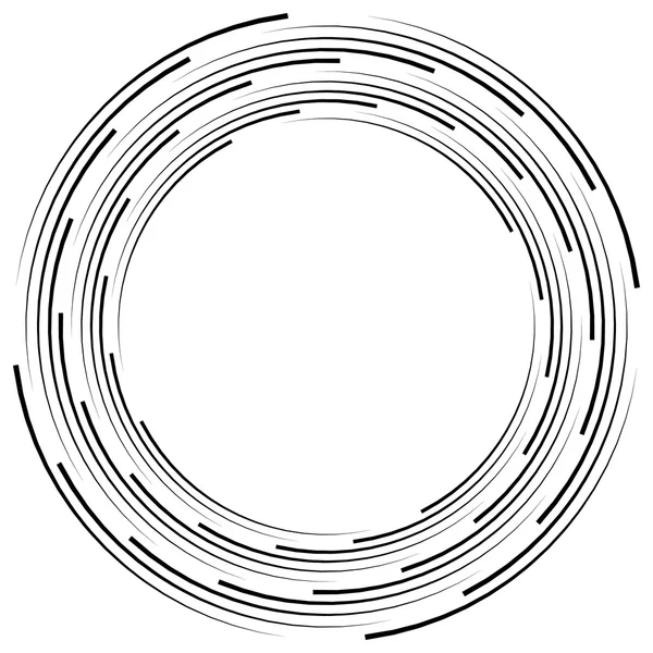 Abstrakt monokrom spiral — Stock vektor