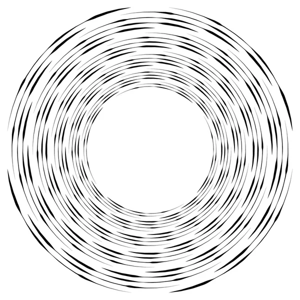 Abstract monochrome spiral — Stock Vector