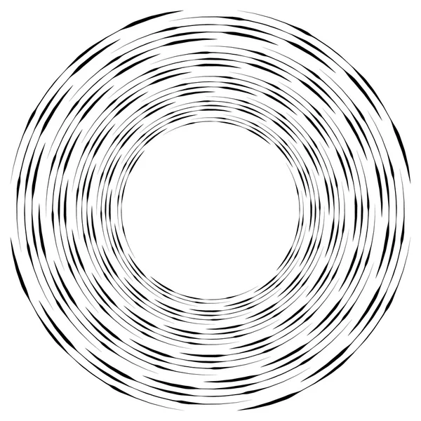 Espiral monocromática abstracta — Vector de stock