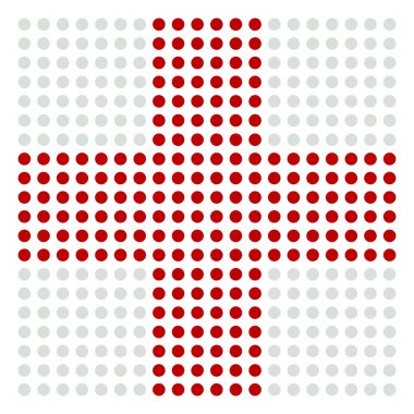 Tıp için noktalı çapraz işareti