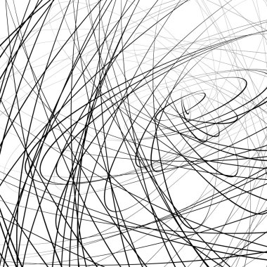 Rasgele eğri büğrü, dalgalı çizgiler kesişen