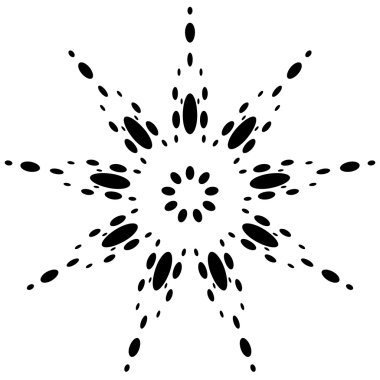 Distorsiyon etkisi ile dairesel tasarım. 