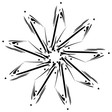 Distorsiyon etkisi ile dairesel tasarım. 