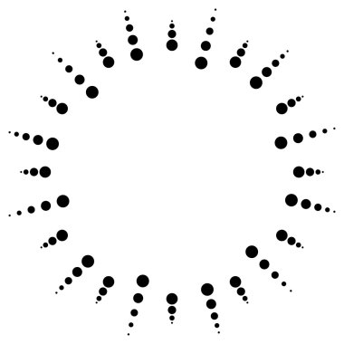 Noktalı Radyal, yayılan çizgiler. 