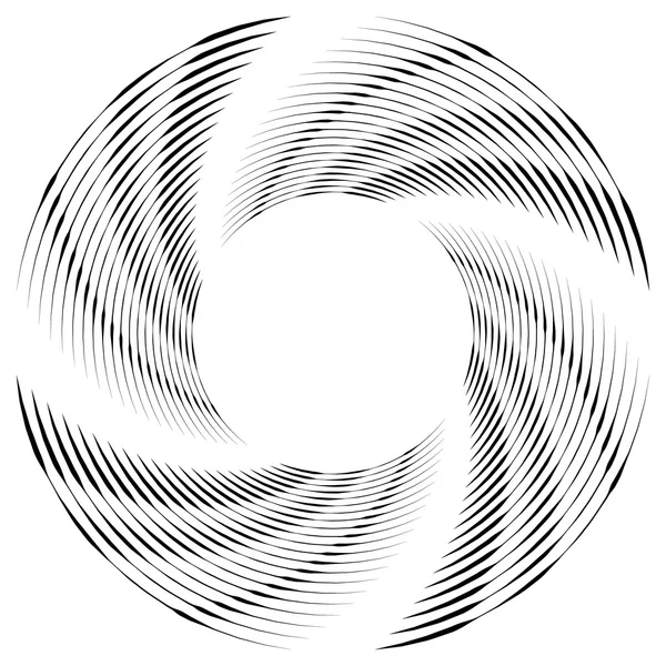 Espiral monocromática abstracta — Vector de stock