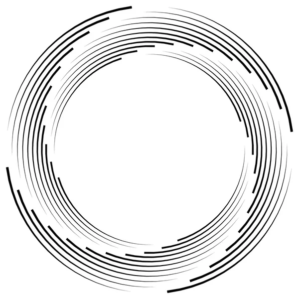 Spirale monochrome abstraite — Image vectorielle