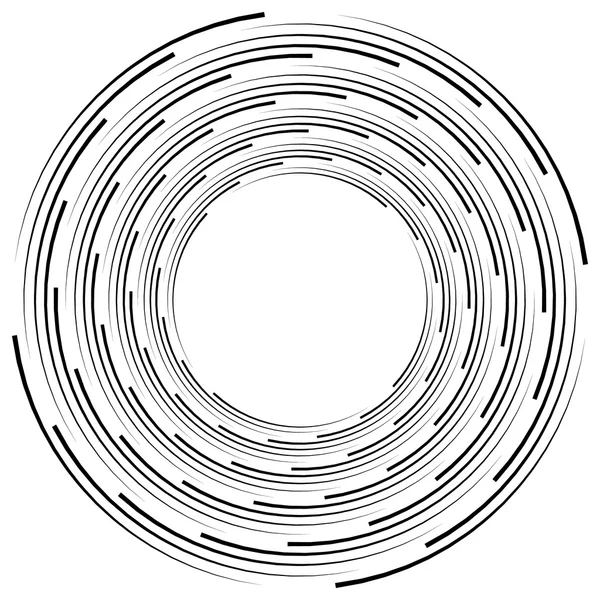 Spirale monochrome abstraite — Image vectorielle