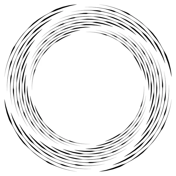 Spirale monochrome abstraite — Image vectorielle