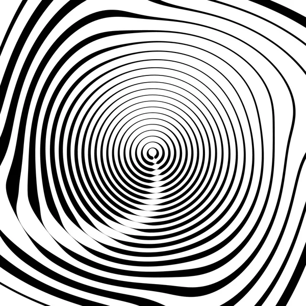 Oregelbunden spiral bakgrund i kvadratiskt format. — Stock vektor