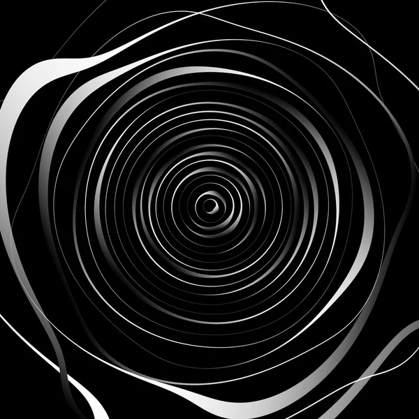 Nieregularne spiralne tło w formacie kwadratowym. — Wektor stockowy