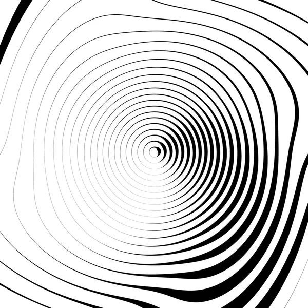 Fondo espiral irregular en formato cuadrado . — Vector de stock