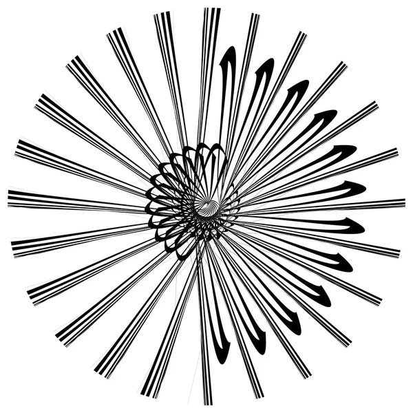 Élément géométrique circulaire abstrait . — Image vectorielle