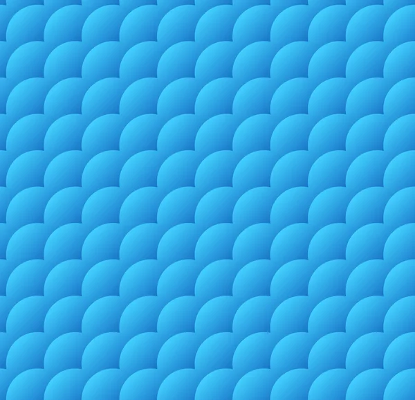 Sich überlappende diagonale Kreise mit Gradientenfüllung. — Stockvektor