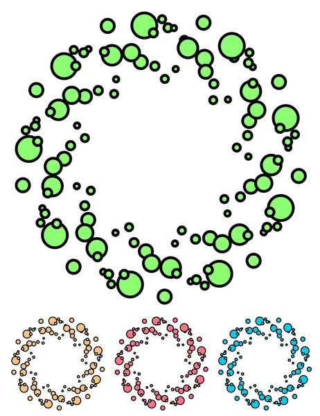 Elementos punteados coloridos — Archivo Imágenes Vectoriales