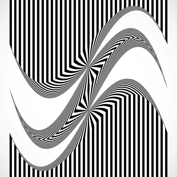 Vertical stripes, lines with distortion — Stock Vector