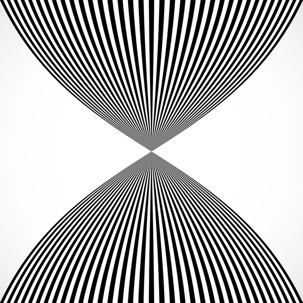 Bandes verticales, lignes avec distorsion — Image vectorielle