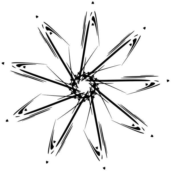 Conception circulaire avec effet de distorsion . — Image vectorielle