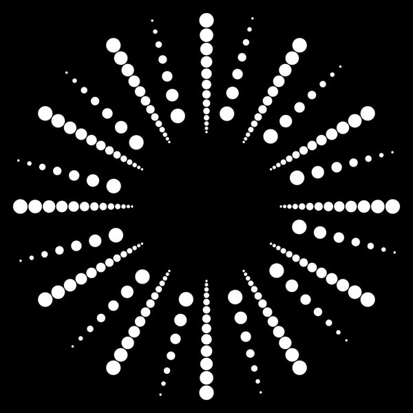 Точечные радиальные, радиальные линии
. 