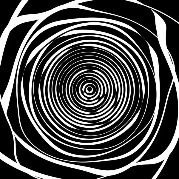 Irregular abstract spiral background — Stock Vector