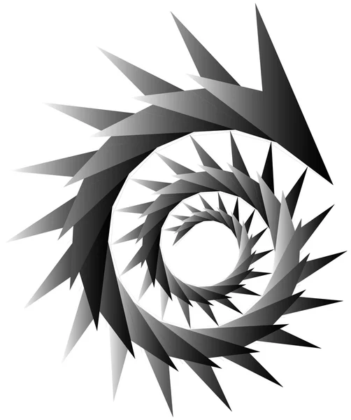 Geometriska cirkulär spiral. — Stock vektor