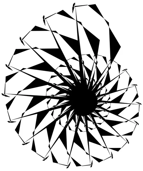 Geometrische Kreisspirale. — Stockvektor