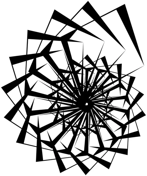 Geometrische circulaire spiraal. — Stockvector