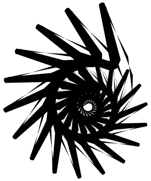 Espiral geométrica circular . — Vector de stock