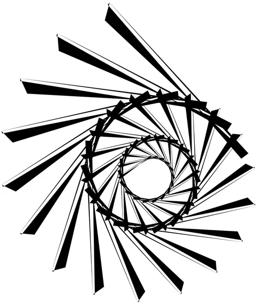 Spirale circulaire géométrique . — Image vectorielle